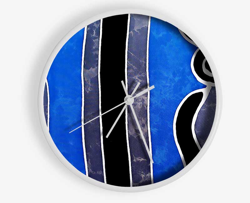 Tribal Greys Clock - Wallart-Direct UK