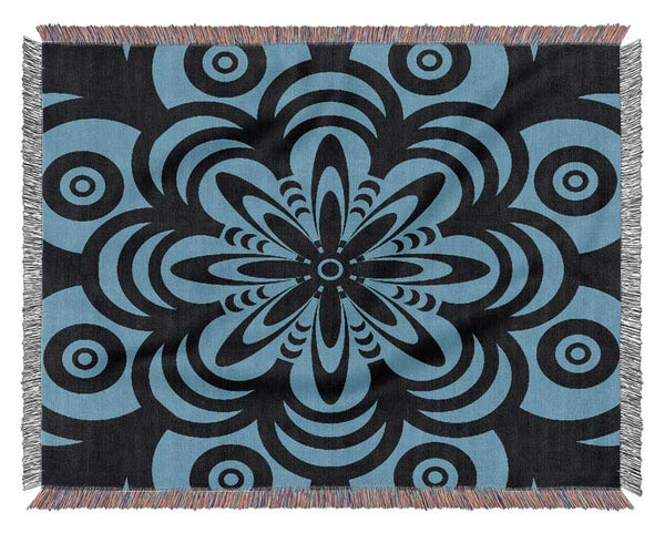Hypnotic Flower Woven Blanket