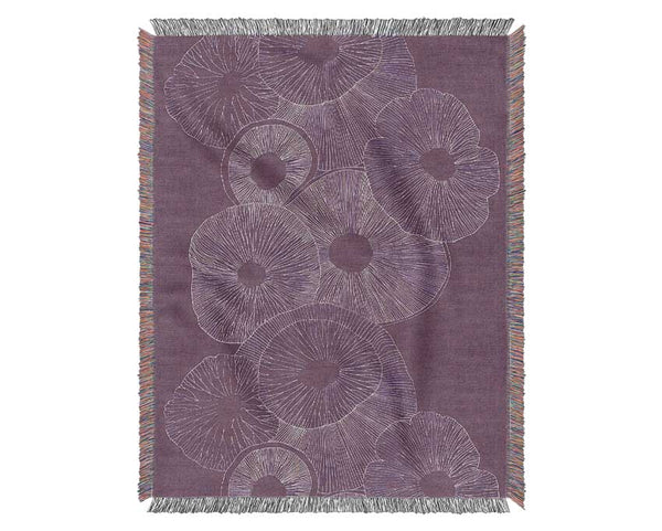 Intertwine Purple Woven Blanket