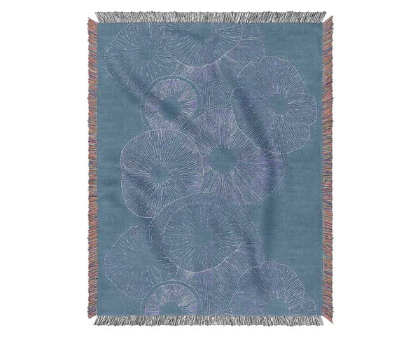 Intertwine Blue Woven Blanket