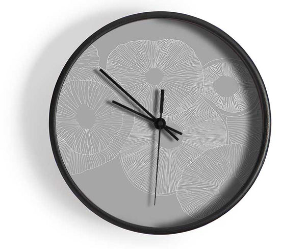 Intertwine (Portrait) Grey Clock - Wallart-Direct UK