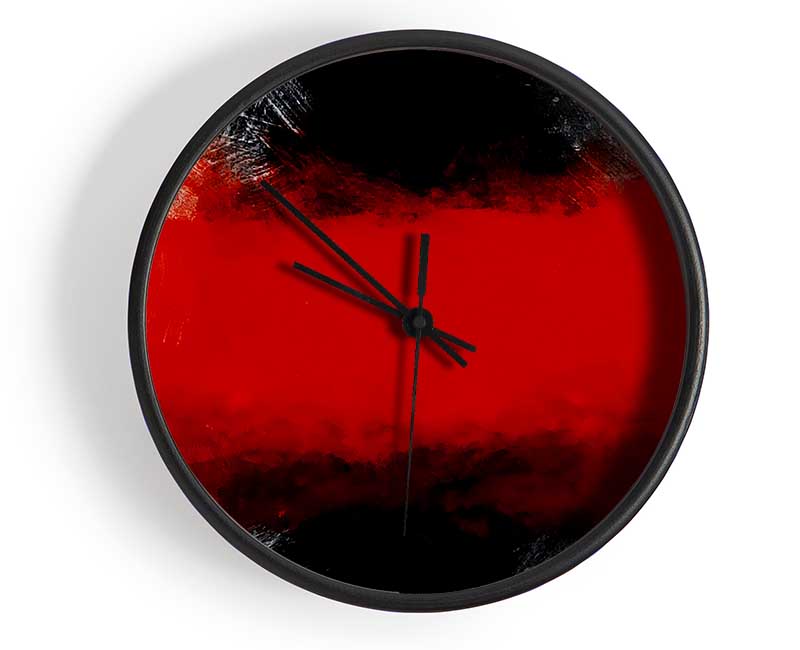 Time Laps Red Clock - Wallart-Direct UK