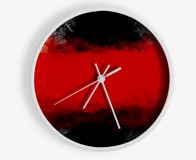 Time Laps Red Clock - Wallart-Direct UK