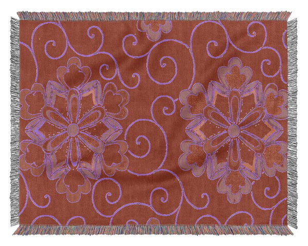 Red Decoration Woven Blanket