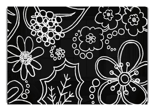 Bloom White On Black