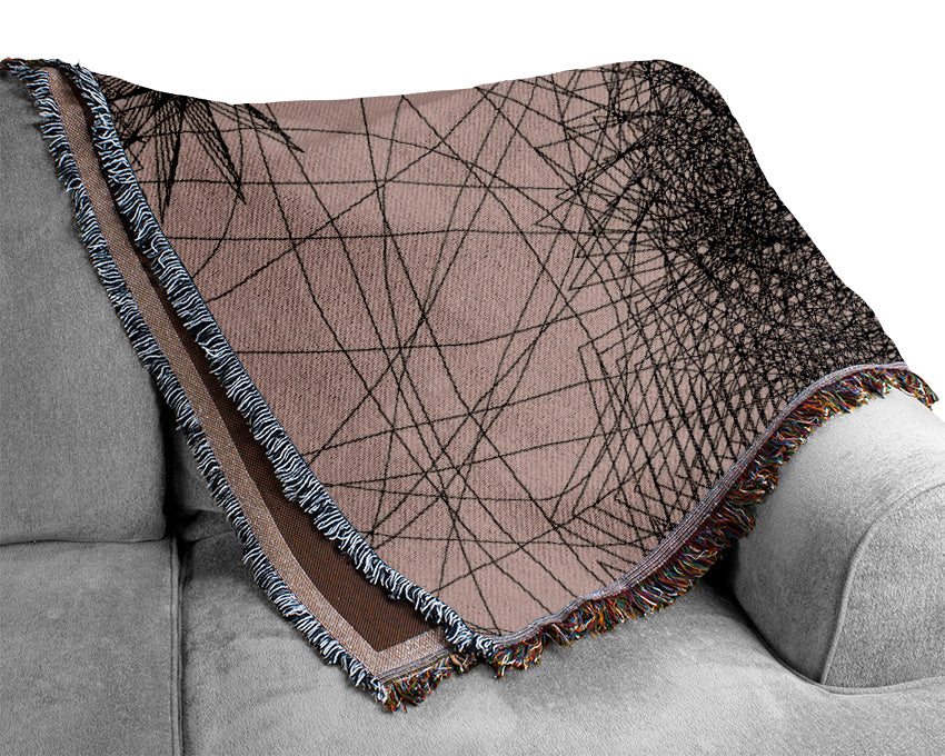 Web Of Time Woven Blanket