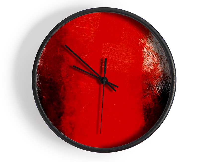 Whirlwind Red Clock - Wallart-Direct UK