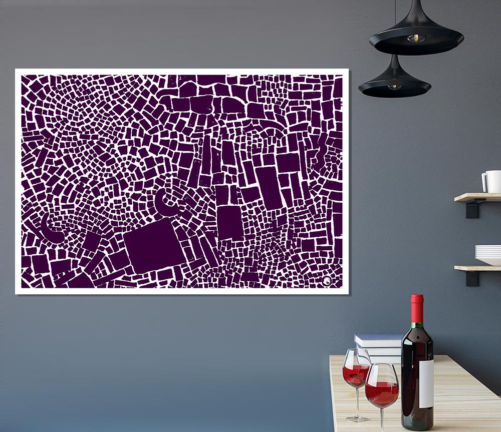The Missing Piece Purple Print Poster Wall Art