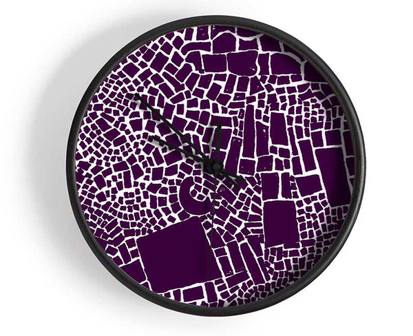 The Missing Piece Purple Clock - Wallart-Direct UK