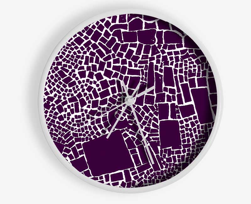 The Missing Piece Purple Clock - Wallart-Direct UK