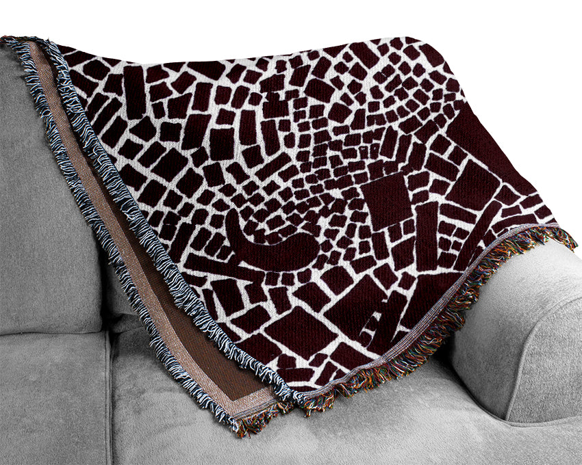 The Missing Piece Purple Woven Blanket