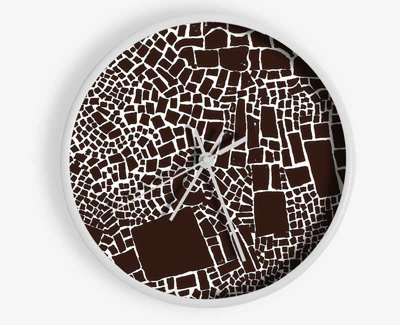 The Missing Piece Beige Clock - Wallart-Direct UK