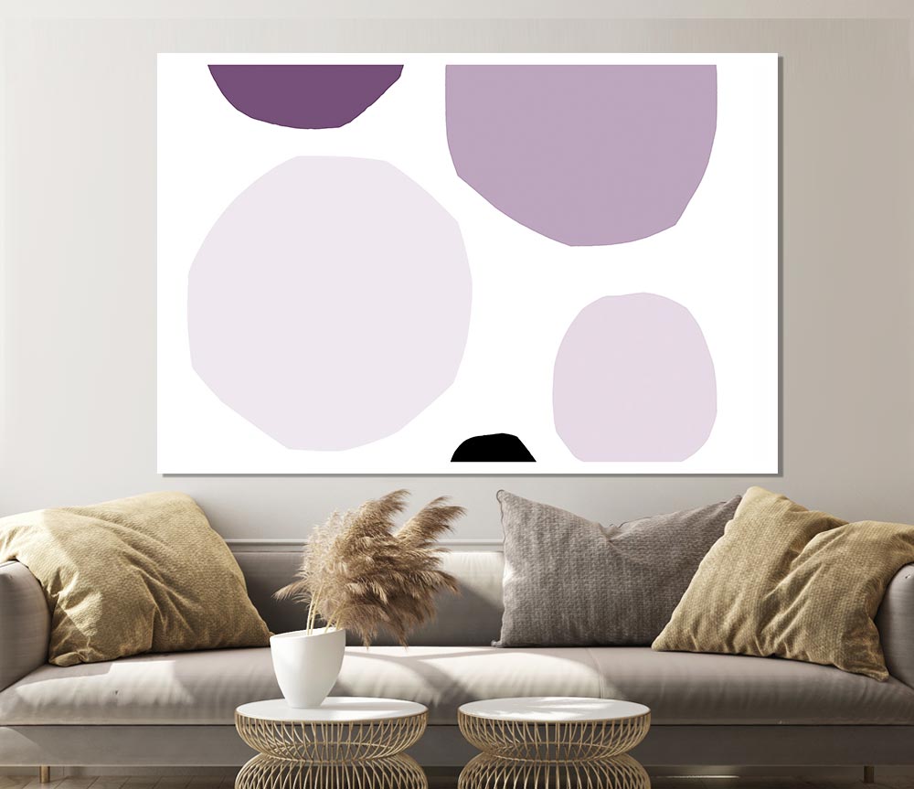 Ending In Itself Lilac Print Poster Wall Art