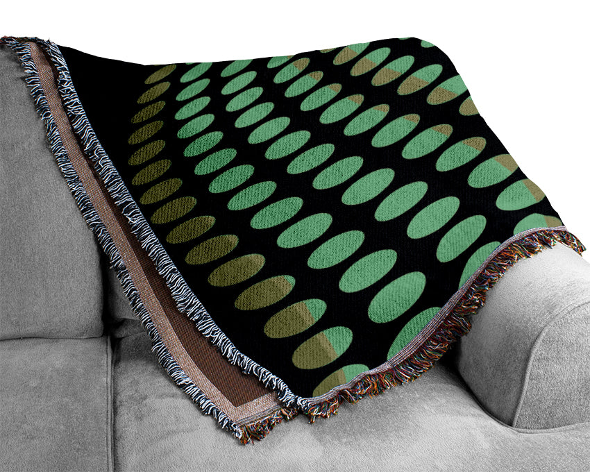 The Green Road Less Travelled Woven Blanket