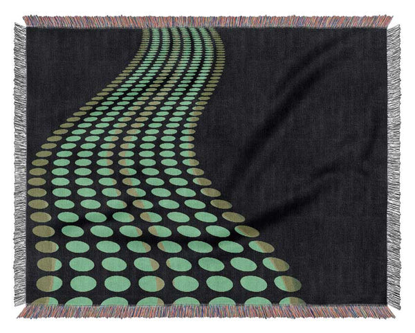 The Green Road Less Travelled Woven Blanket