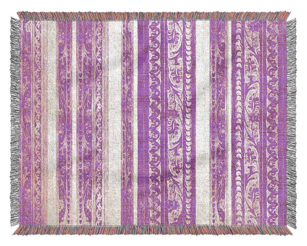 Vertical Landslide Pink Woven Blanket