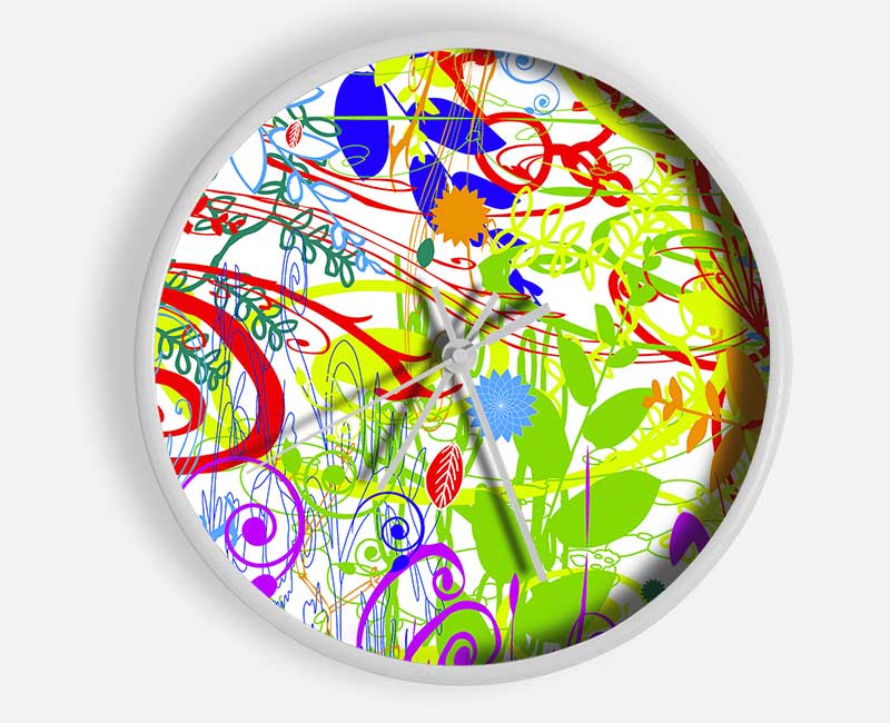 Summer Delight Clock - Wallart-Direct UK