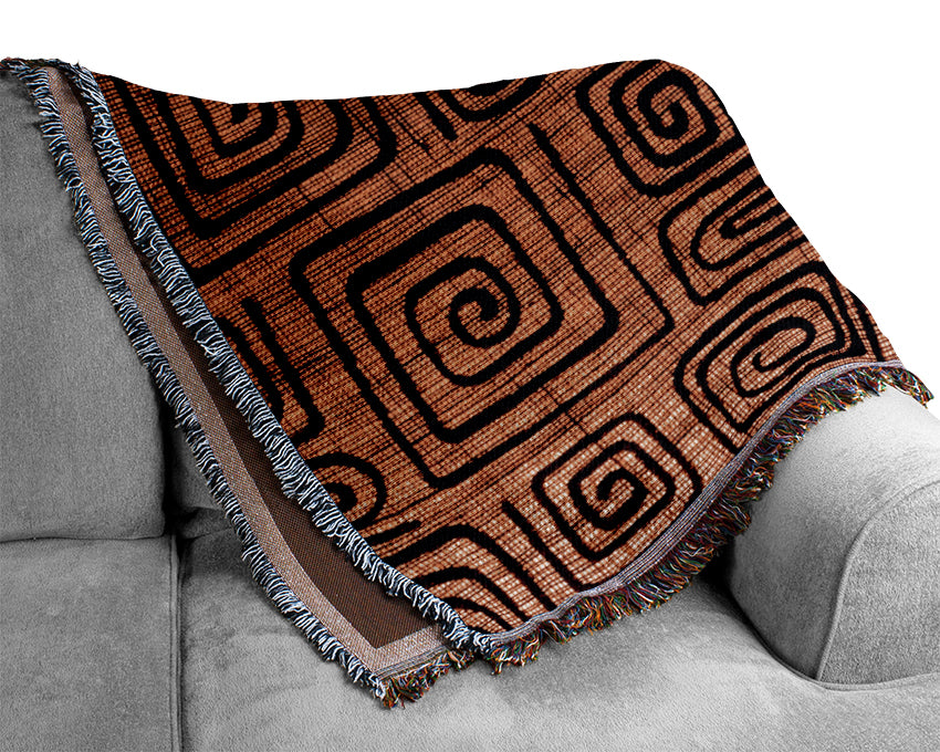 The Golden Maze Woven Blanket