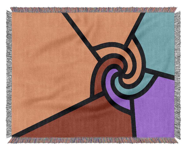 Swirls Of Colour Woven Blanket