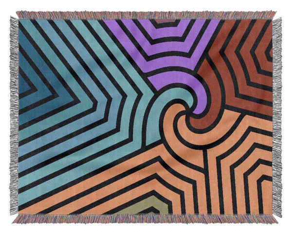 The Colourful Jigsaw Woven Blanket