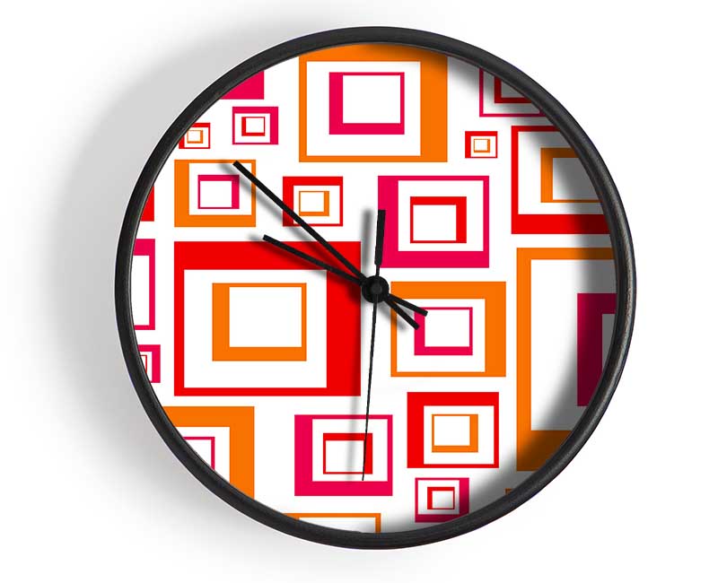 Maze Of Squares Clock - Wallart-Direct UK