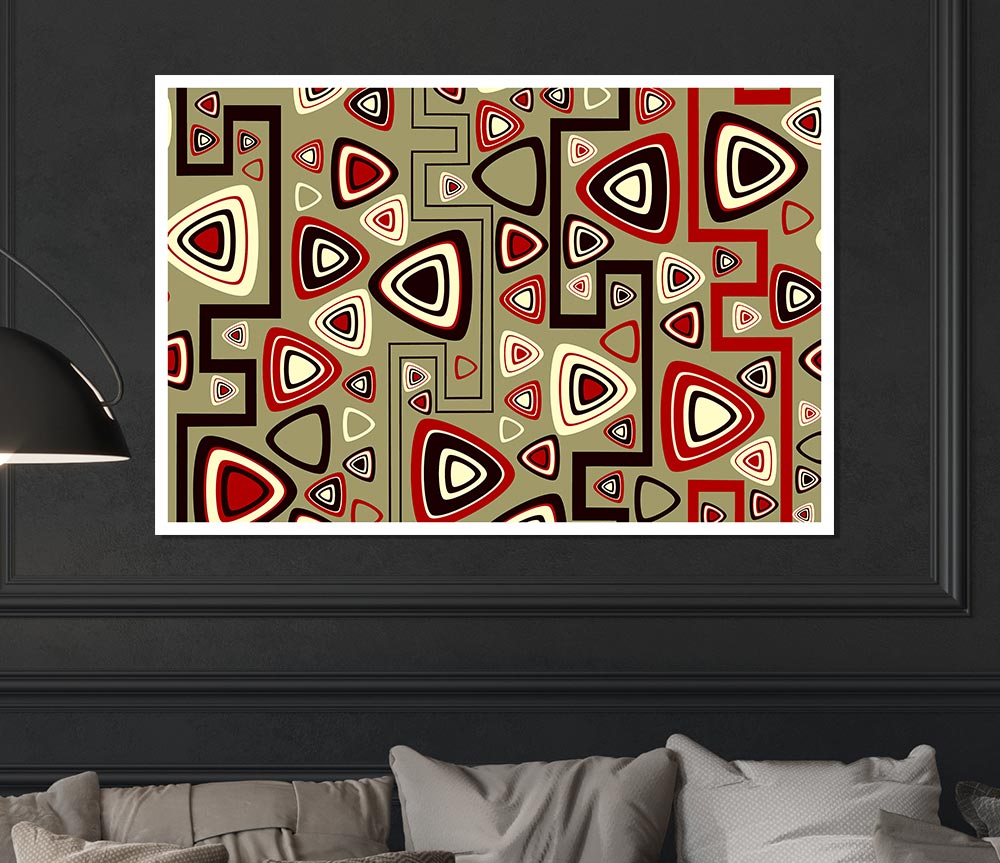 Triangle Infusion Print Poster Wall Art