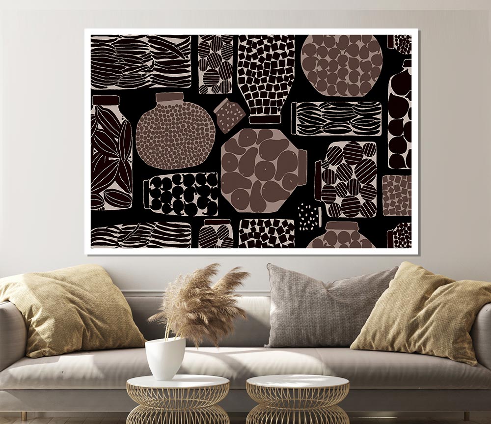 Expressionism Chocolate Print Poster Wall Art