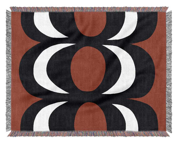 Space In Time Red Woven Blanket