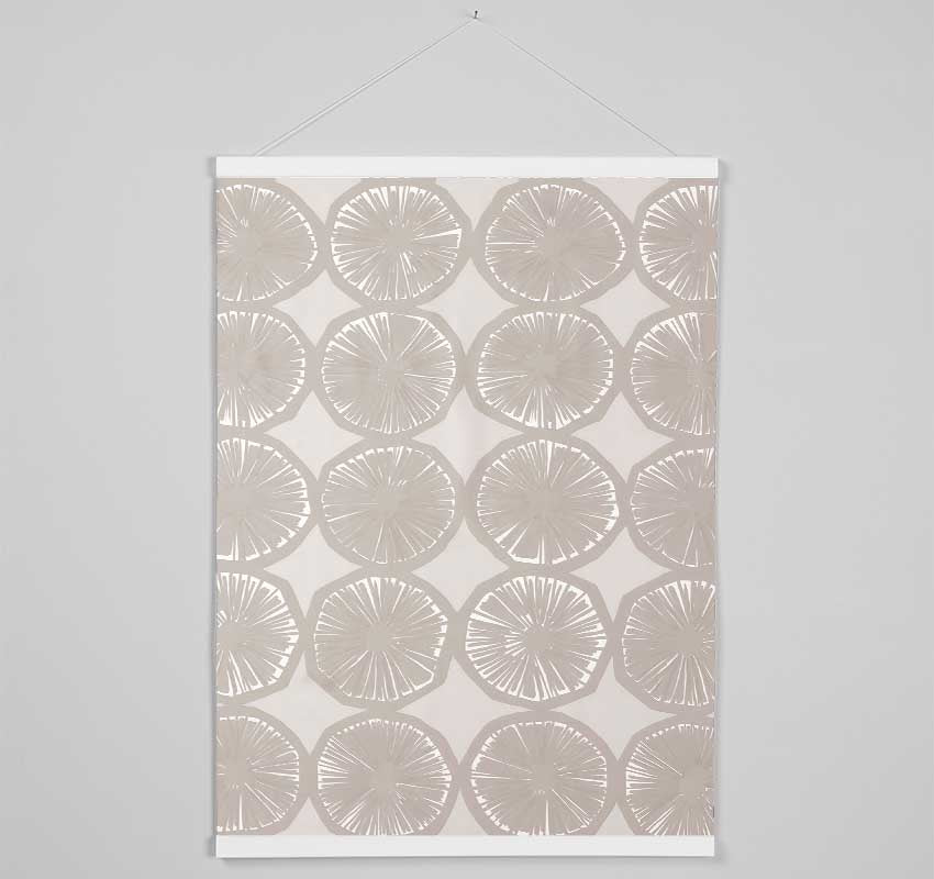 Segment Intervention Beige Hanging Poster - Wallart-Direct UK