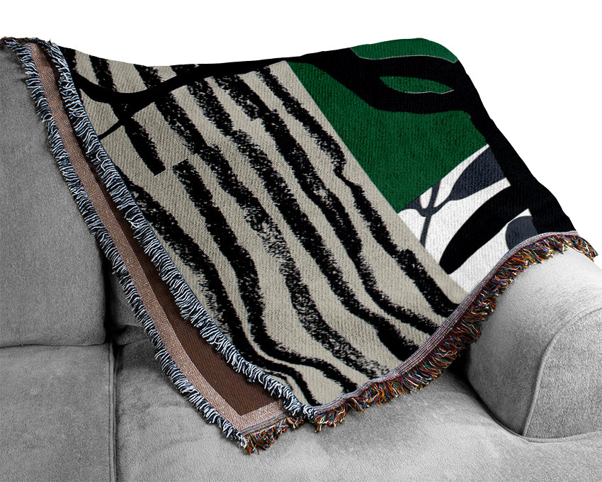 Psychedelic Garden Woven Blanket