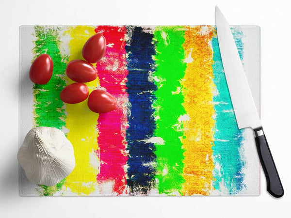 Crayon Delight Glass Chopping Board