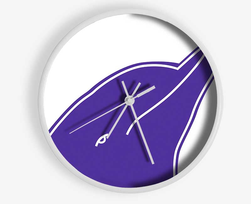 Purple Dolphin Clock - Wallart-Direct UK
