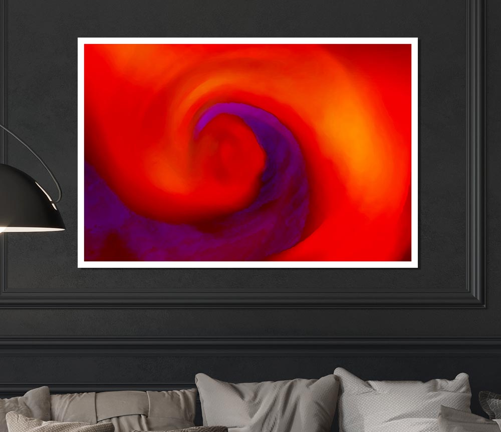 Whirlwind Of Colours Print Poster Wall Art