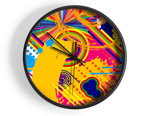 The End Of The Yellow Brick Road Clock - Wallart-Direct UK