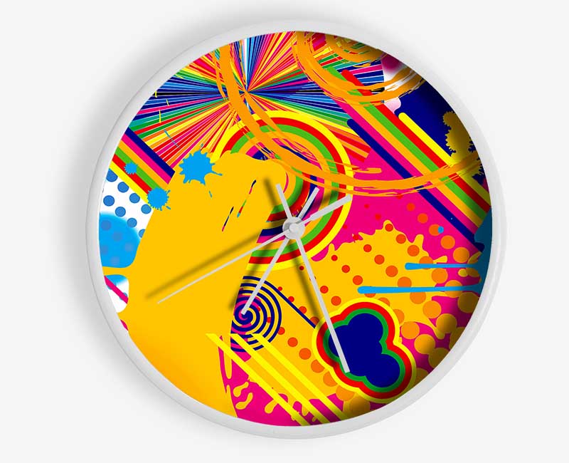 The End Of The Yellow Brick Road Clock - Wallart-Direct UK