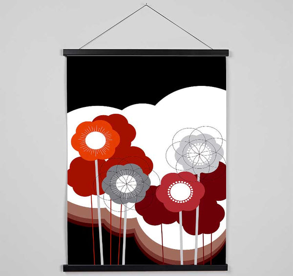 Flower Stem Cloud Hanging Poster - Wallart-Direct UK
