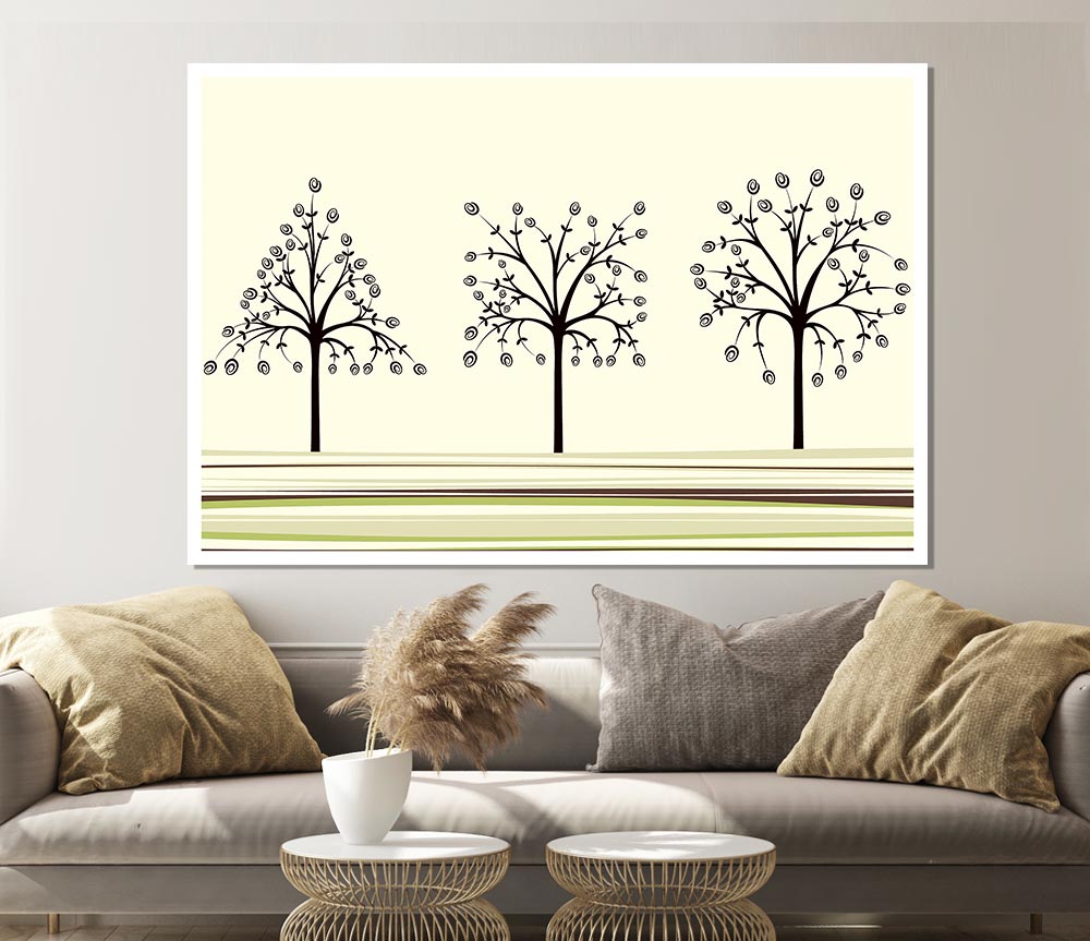 The Trees Of Life Print Poster Wall Art