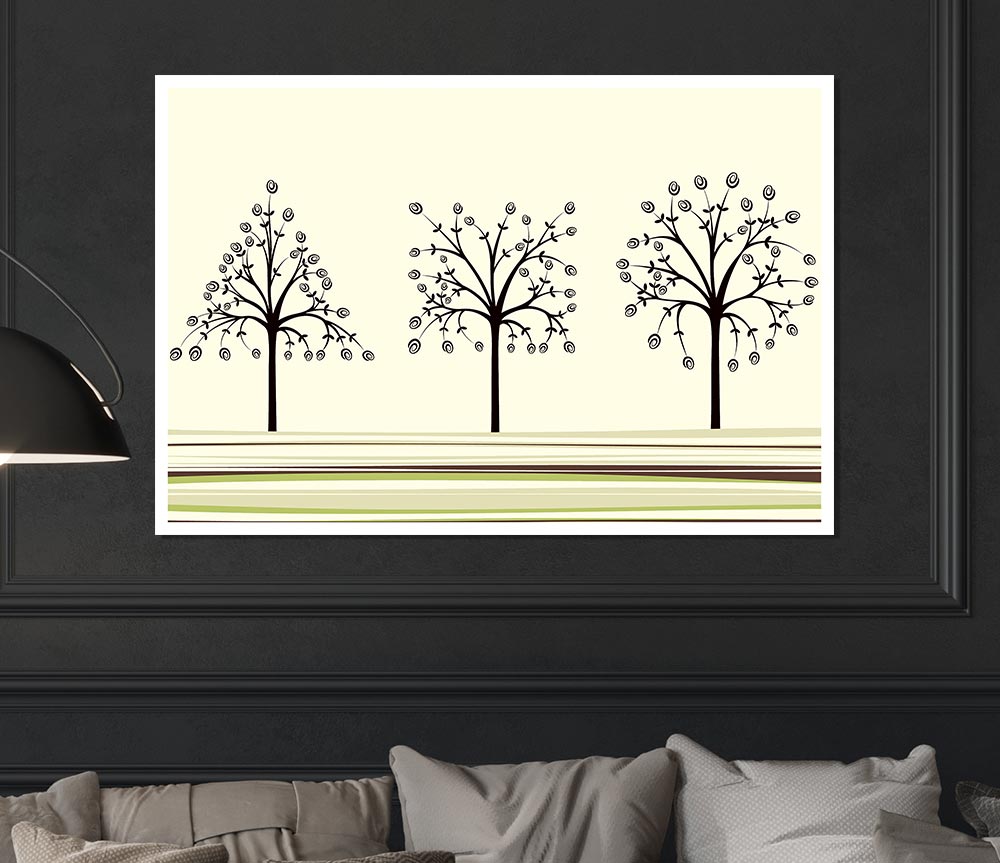 The Trees Of Life Print Poster Wall Art