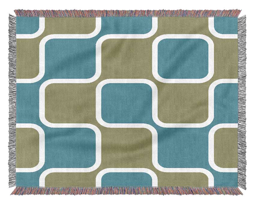 Puzzle Of Squares Woven Blanket