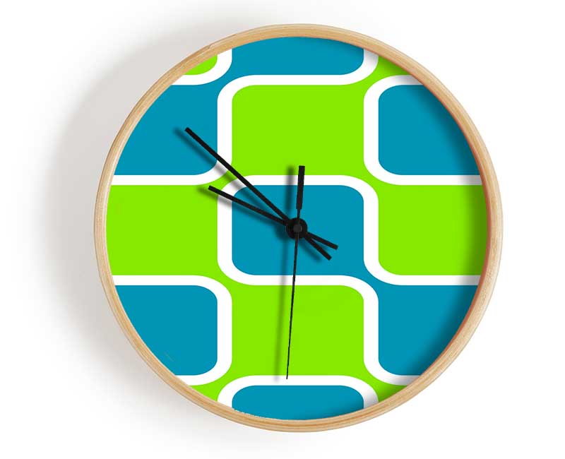 Puzzle Of Squares Clock - Wallart-Direct UK