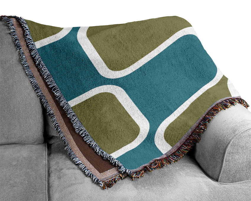Puzzle Of Squares Woven Blanket