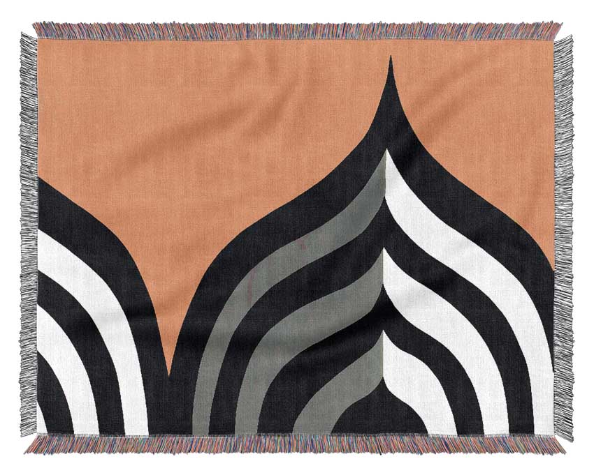 Zebra Fan Woven Blanket