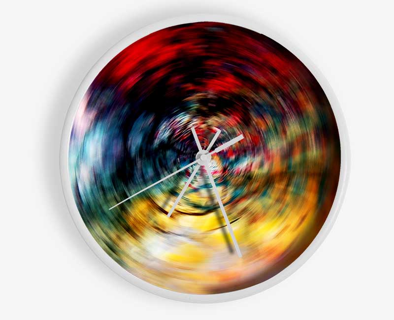 Rainbow Time Warp Clock - Wallart-Direct UK