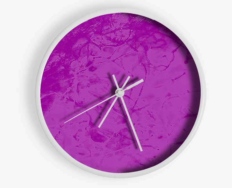 Purple On Purple Clock - Wallart-Direct UK