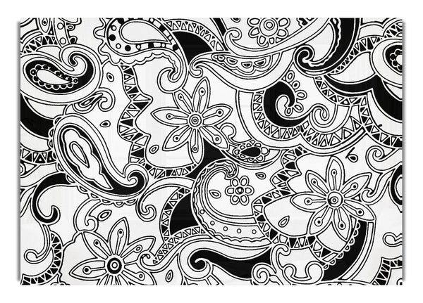 Pasley Garden Black On White