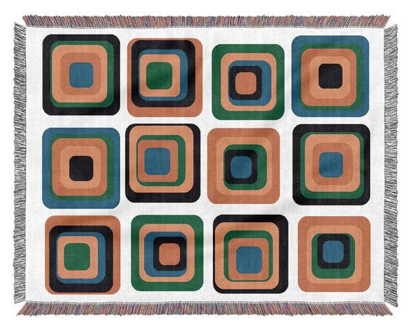 Blocks Of Colour Woven Blanket