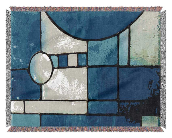 Blue Template Woven Blanket