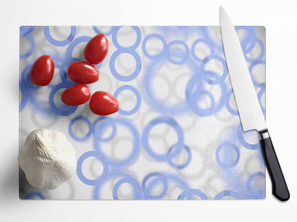 Ice Bubbles Glass Chopping Board