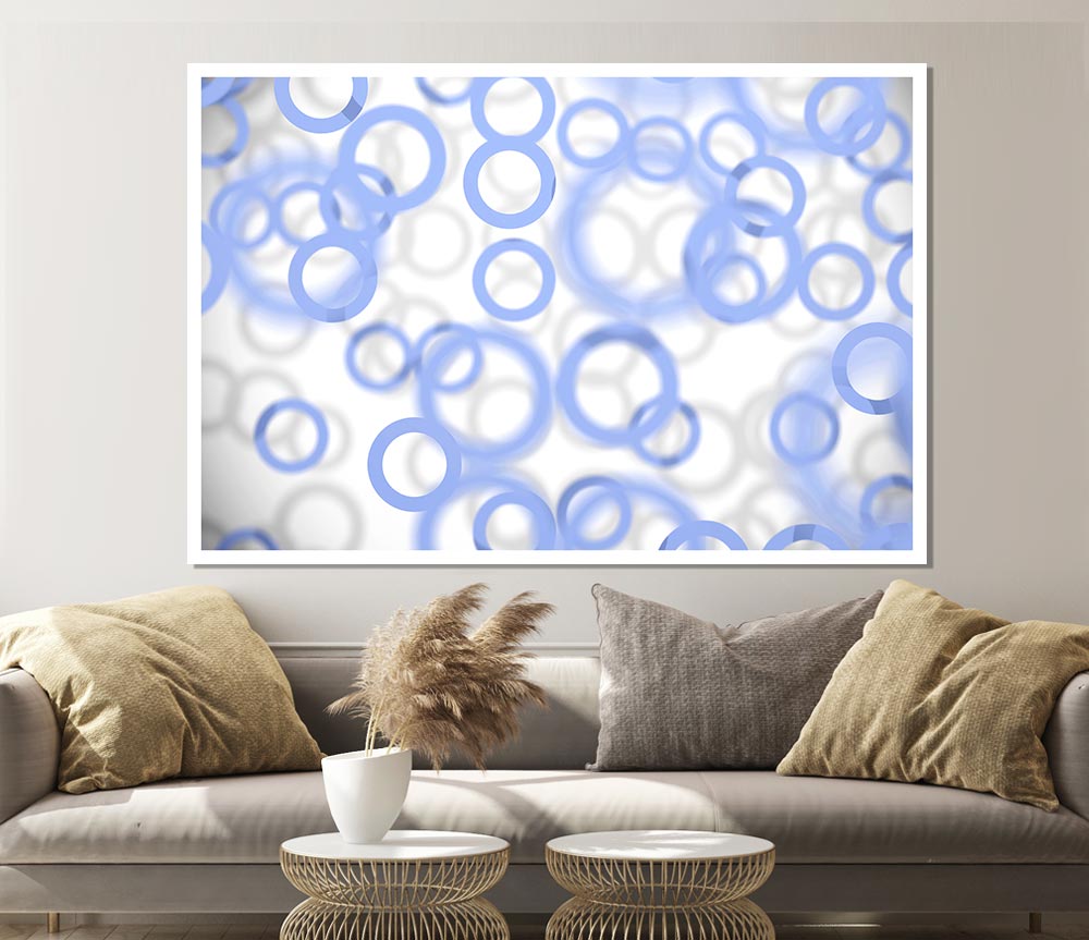 Ice Bubbles Print Poster Wall Art