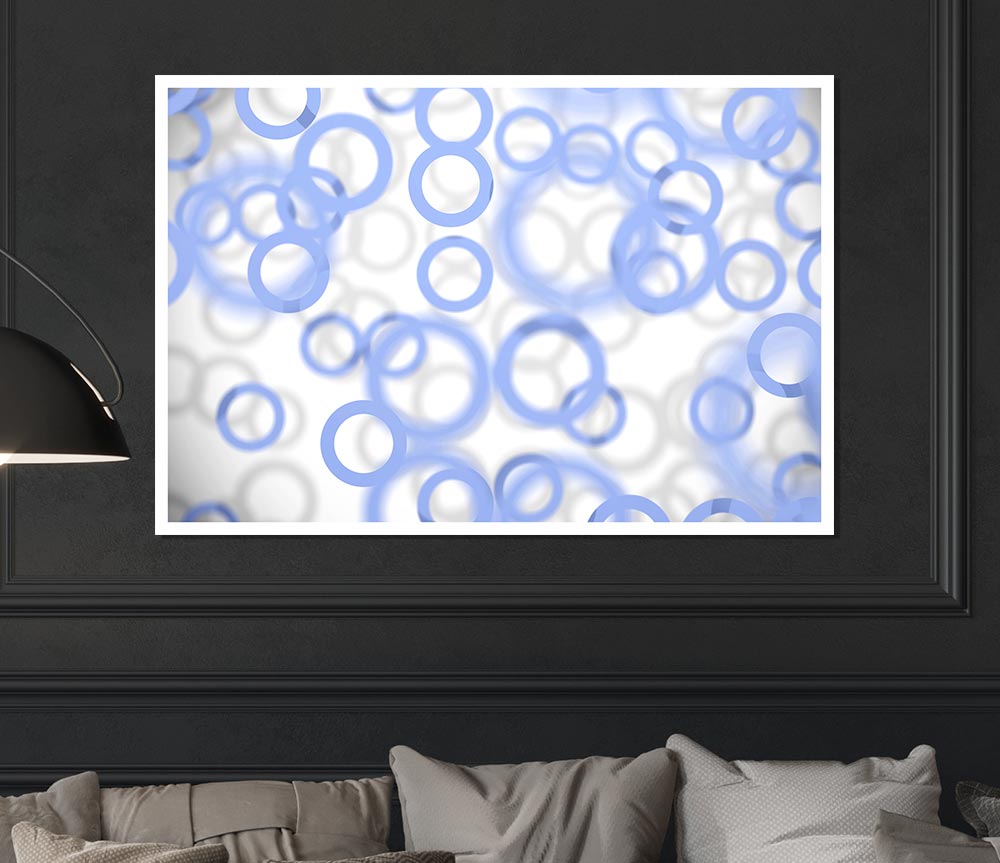 Ice Bubbles Print Poster Wall Art